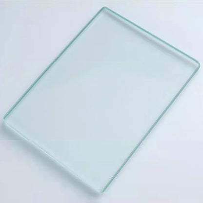 Tempered Glass Grinding Plate with polished edges, ideal for grinding pigments into smooth paints, made from advanced tempered glass for durability and scratch resistance. paint making