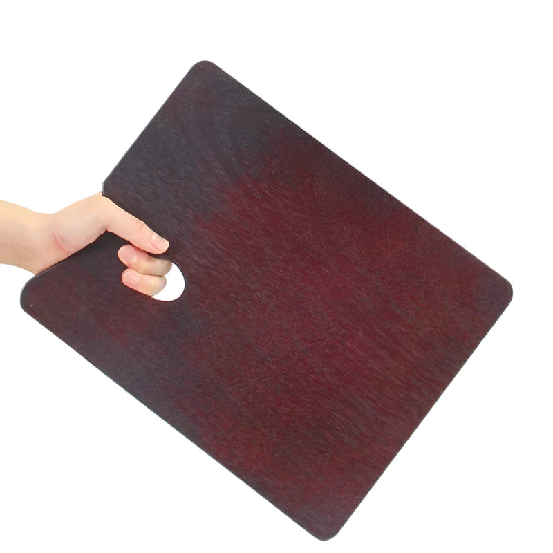 Solid Wood Oil Painting Palette with sealing glaze, available in Light Brown and Dark Brown finishes and nine sizes, perfect for professional and student artists. Oil paint, Palette 