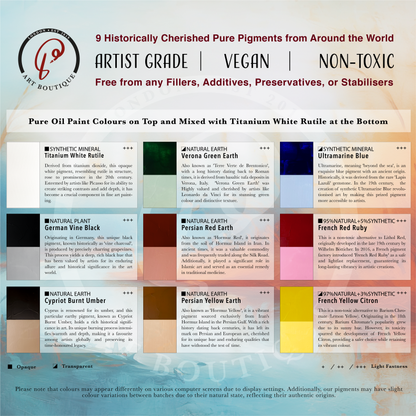 P9 Artisan Oil Paint Kit - All Natural, Toxin free and Vegan