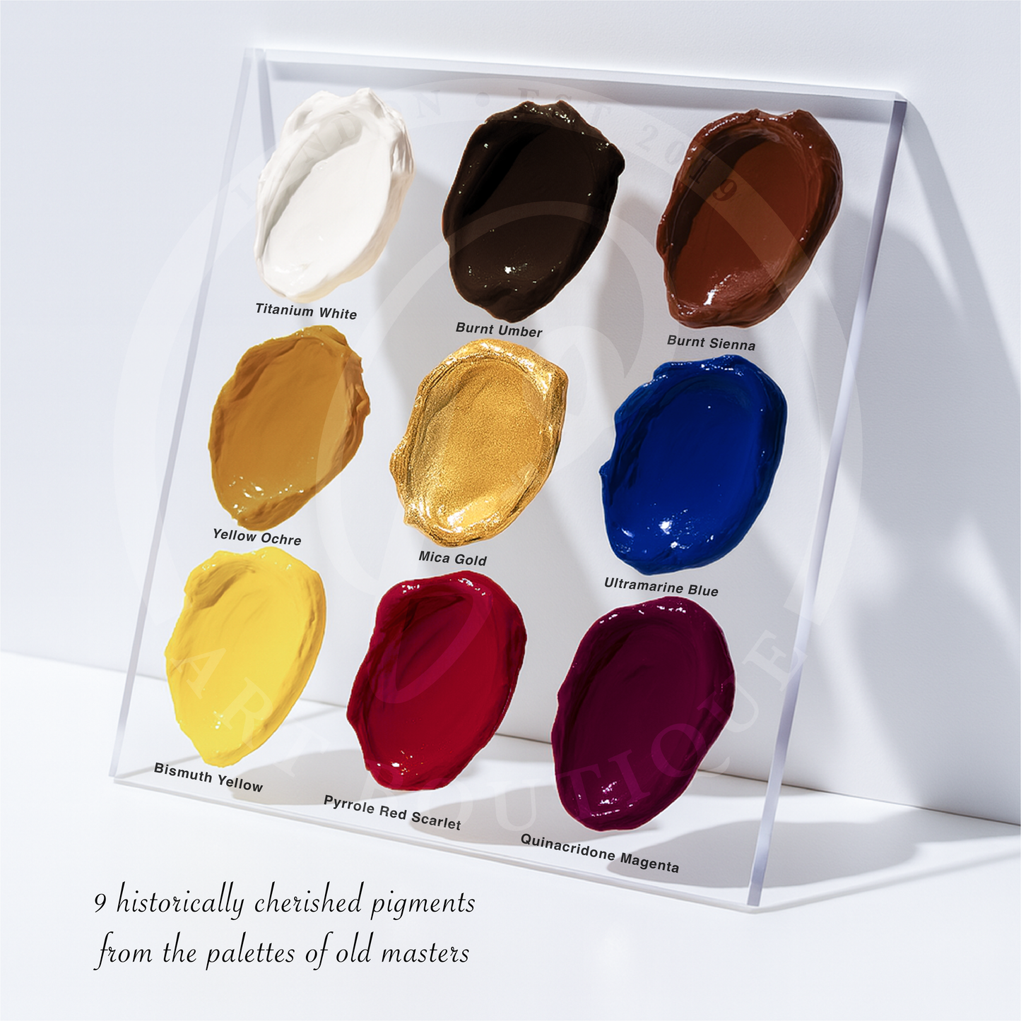 P9 Artist Oil Paint Set - 9 Non-Toxic Oil Paints for Fast Drying Painting